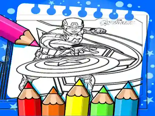 Mäng Captain America Coloring Book Internetis
