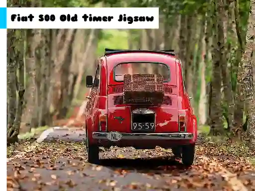 Mäng Fiat 500 Old Timer Jigsaw Internetis