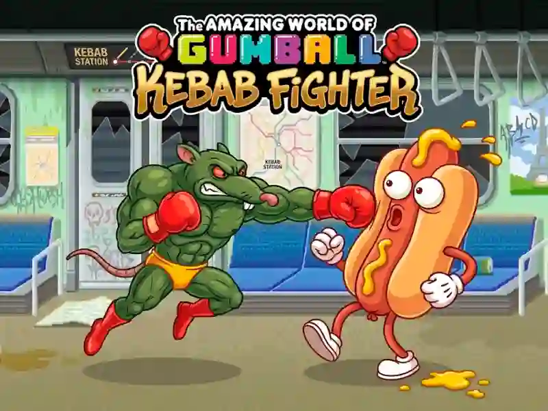 Mäng The Amazing World of Gumball Kebab Fighter Internetis