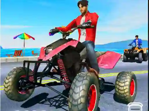 Mäng Quad Bike Traffic Racing Mania Internetis