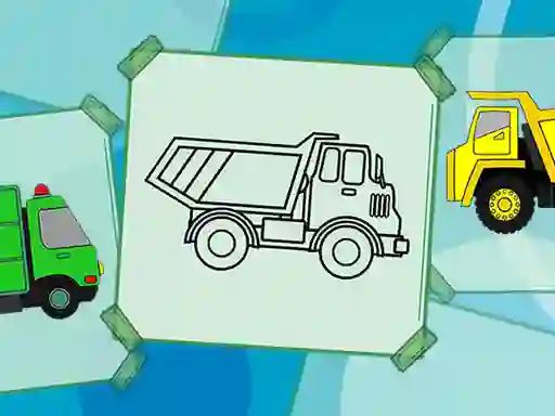 Mäng Truck Coloring Book Internetis
