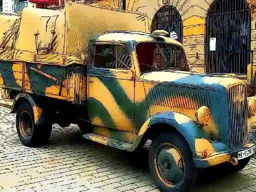 Mäng Army Trucks Jigsaw Internetis