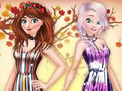 Mäng Princesses BFFs Fall Party Internetis