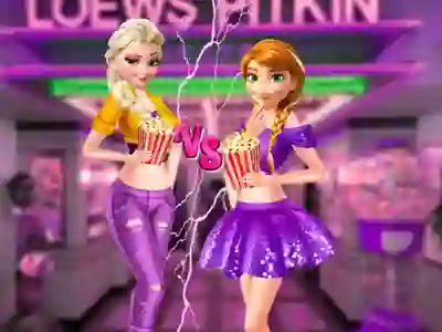 Mäng Ellie and Annie Movie Night Internetis