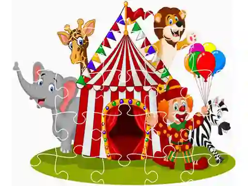 Mäng Party Animals Jigsaw Internetis