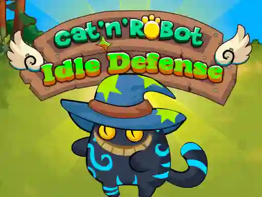 Mäng Cat'n' Robot Idle Defense Internetis