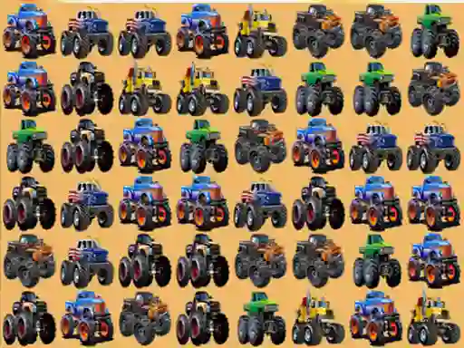 Mäng Monsters Trucks Match 3 Internetis