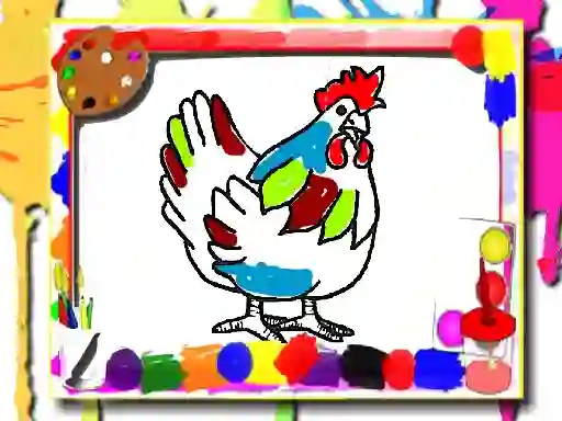 Mäng Chicken Coloring Book Internetis