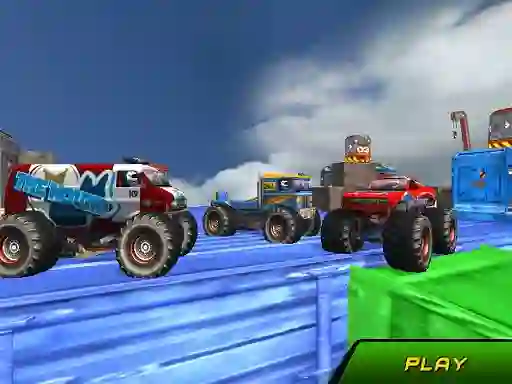 Mäng Monster Truck Stunts Sky Driving Internetis