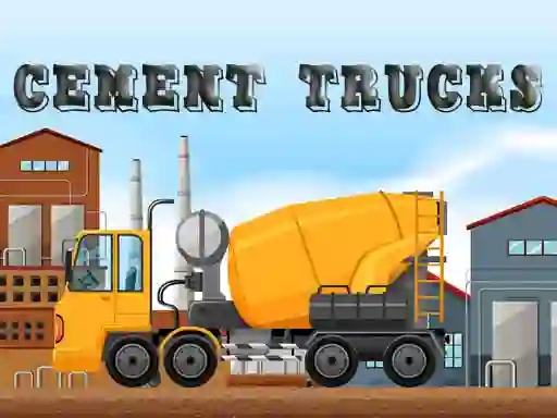 Mäng Cement Trucks Hidden Objects Internetis