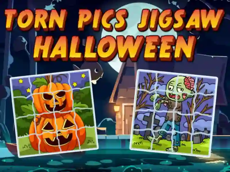 Mäng Torn Pics Jigsaw Halloween Internetis
