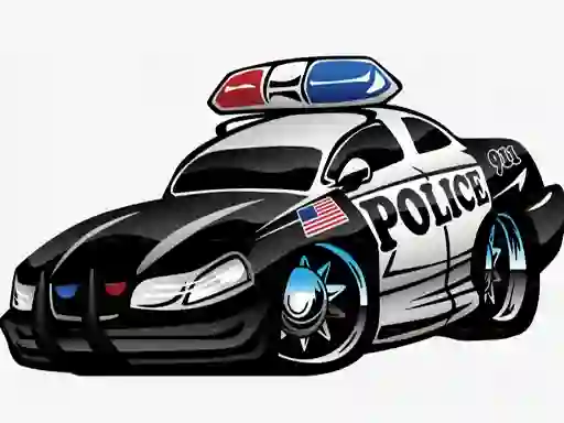 Mäng Police Cars Memory Internetis