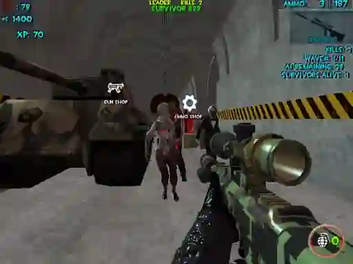 Mäng Zombie Apocalypse Bunker Survival Z Internetis