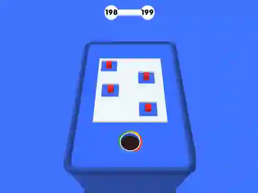 Mäng Hole 3d Color Block Game Internetis