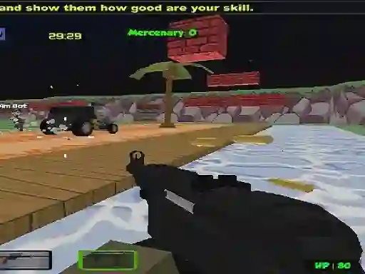 Mäng Blocky Combat Strike Zombie Multiplayer Internetis
