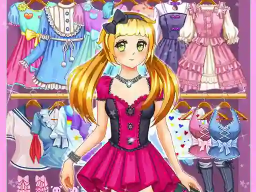 Mäng Anime Kawaii Dress Up Internetis