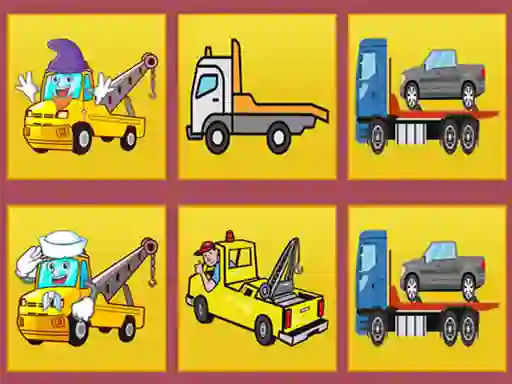 Mäng Tow Trucks Memory Internetis