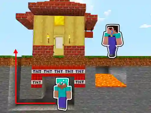 Mäng Noob vs Pro Challenge Internetis