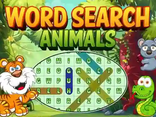 Mäng Word Search Animals Internetis