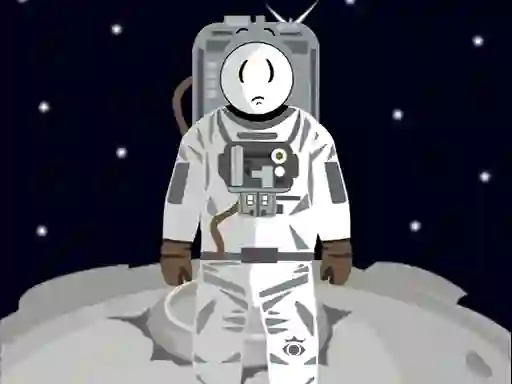 Mäng Stickman in Space Internetis