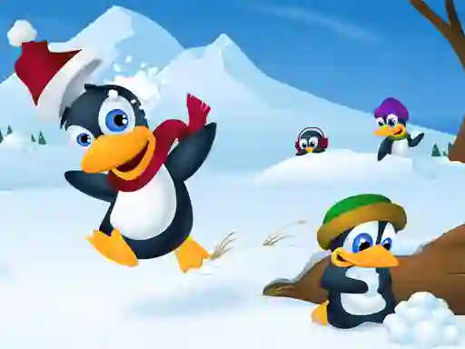 Mäng Cute Penguin Slide Internetis