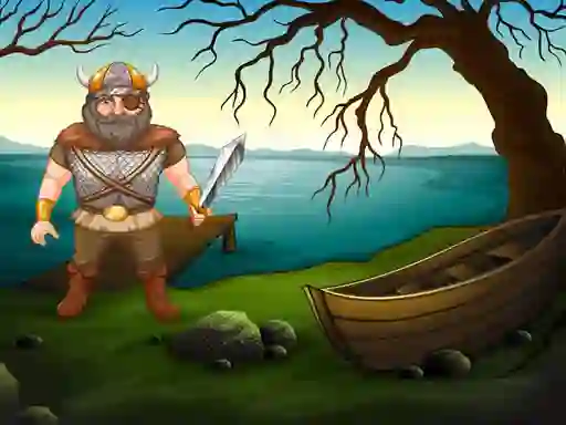Mäng Viking Warrior Battle: Puzzle Internetis