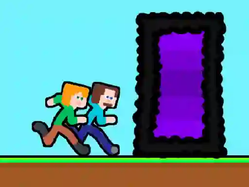 Mäng Steveman and Alexwoman: Easter Egg Internetis