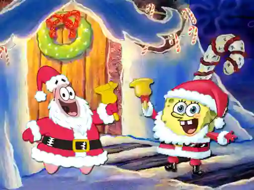 Mäng SpongeBob Christmas Jigsaw Puzzle Internetis