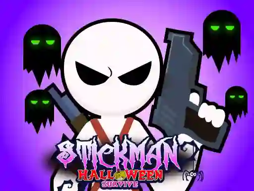 Mäng Stickman Halloween Survive Internetis