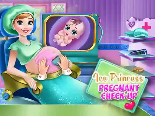Mäng Ice Princess Pregnant Check Up Internetis