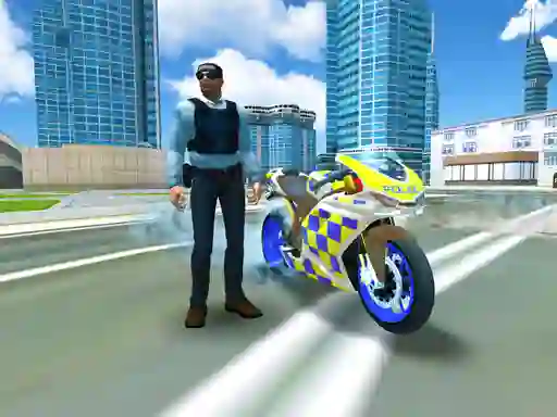 Mäng Police Motorbike Traffic Rider Internetis