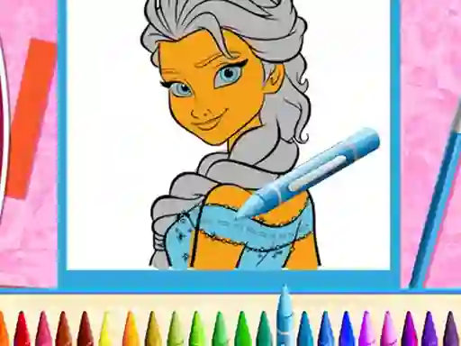 Mäng The Princess Sisters Coloring Internetis