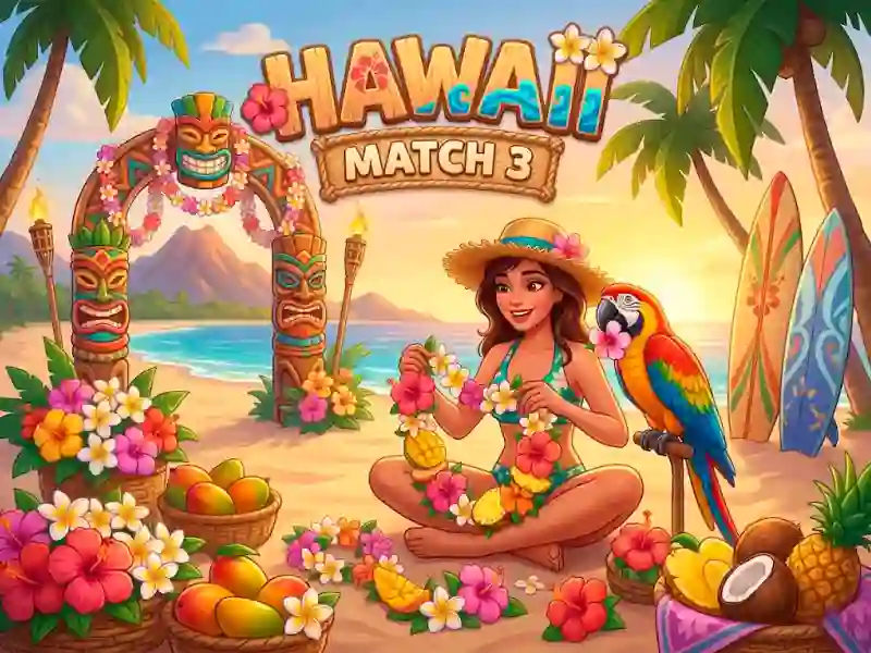 Mäng Hawaii Match 3 Internetis