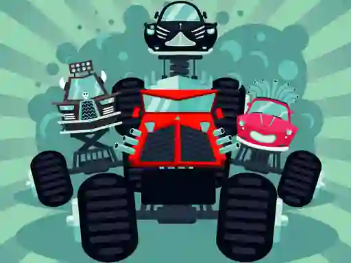 Mäng Crazy Monster Trucks Memory Internetis