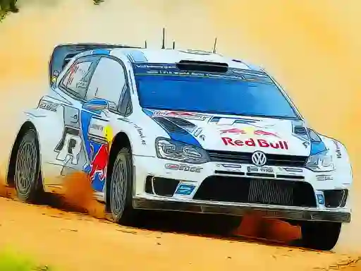 Mäng Rally Car Driving Jigsaw Internetis
