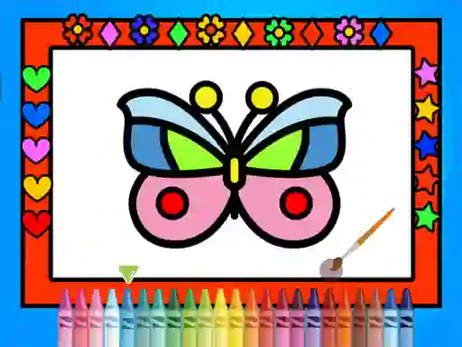 Mäng Color and Decorate Butterflies Internetis