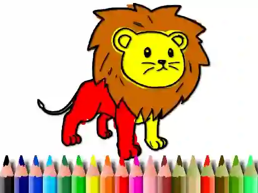 Mäng Back To School: Lion Coloring Book Internetis