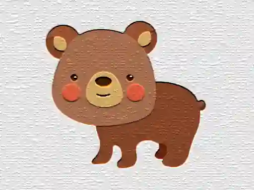 Mäng Cartoon Bear Puzzle Internetis