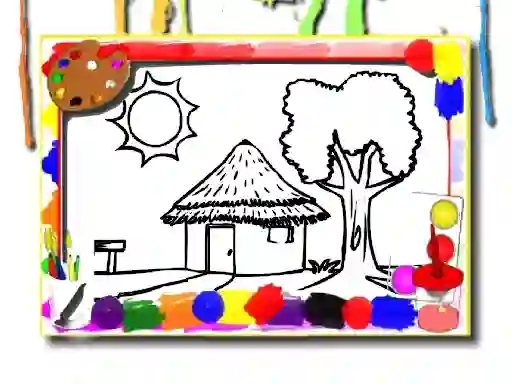 Mäng Back To School: House Coloring Book Internetis