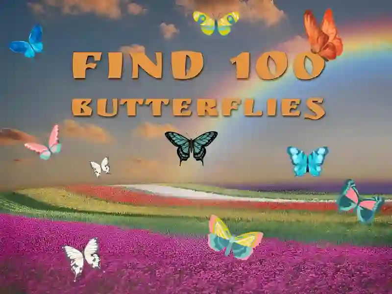 Mäng Find 100 butterflies Internetis