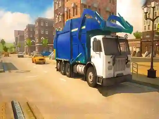 Mäng Road Garbage Dump Truck Driver Internetis