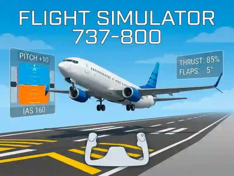 Mäng Flight Simulator 737-800 Internetis