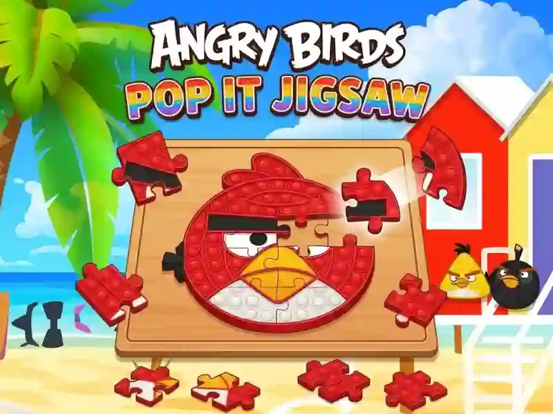 Mäng Angry Birds Pop It Jigsaw Internetis