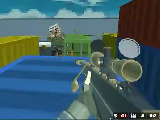 Mäng Shooting Blocky Combat Swat Gungame Survival Internetis