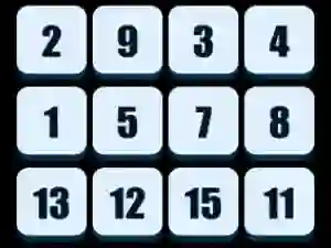 Mäng Numbers Sliding Puzzle Internetis