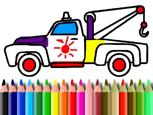 Mäng Back To School: Trucks Coloring Internetis