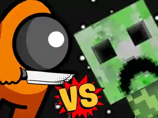Mäng Among vs Creeper Fight Internetis