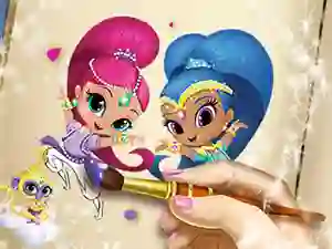 Mäng Shimmer And Shine Coloring Book Internetis