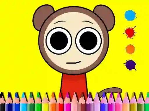 Mäng Sprunki Valentine Coloring book Internetis