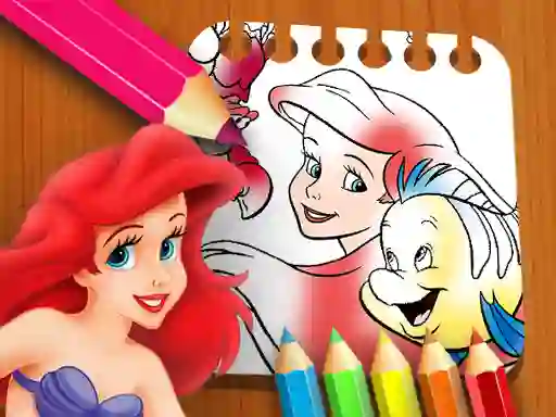 Mäng The Little Mermaid Coloring Book Internetis